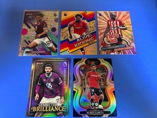 Lote 5 cartas fútbol Premier League y La Liga