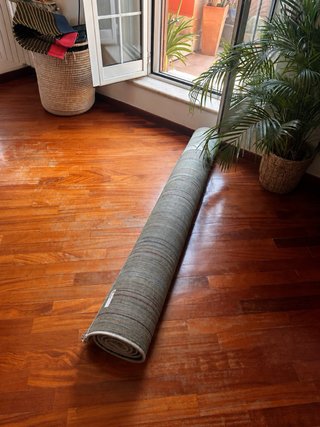 Tappeto moderno geometrico grigio e beige