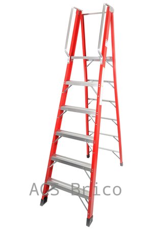 Escalera Fibra Tijera 2x6 - 1,71 Metros - 10402 - Mader