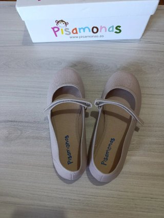 Manoletinas Pisamonas Beige Talla 36 sin estrenar.