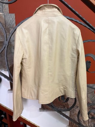 Giacca biker donna in vera pelle morbida vintage