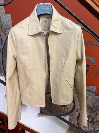 Giacca biker donna in vera pelle morbida vintage