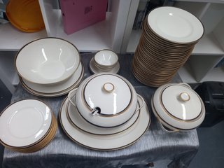 Set porcellana fine oro e bianco