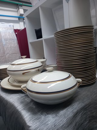 Set porcellana fine oro e bianco