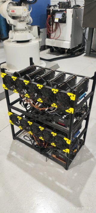 Rig Minería/IA/Diseño 3D - 11 GPUs GTX 1070 8GB