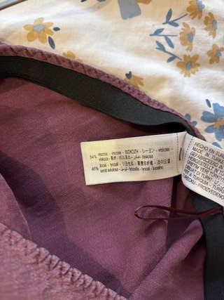 Falda midi Zara morada