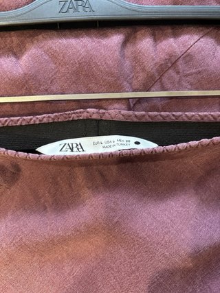 Falda midi Zara morada
