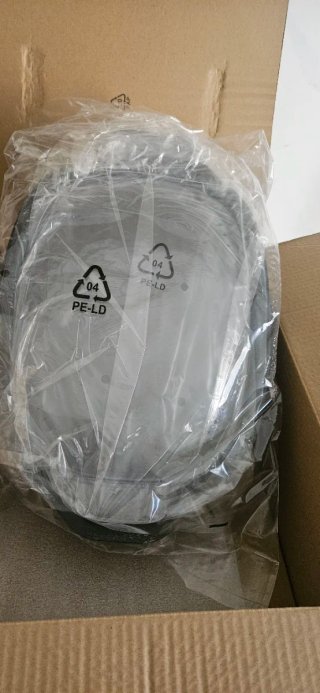 Vaporera de plástico negra