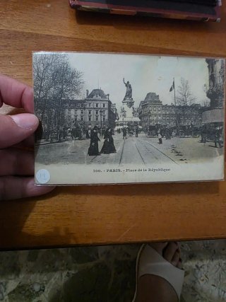 Cartolina Paris 1908 Place de la République