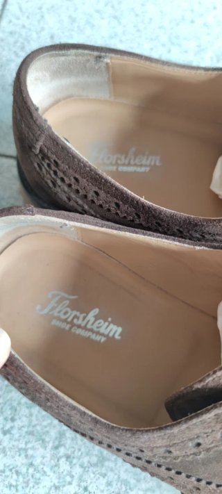 Scarpe Florsheim scamosciate marroni