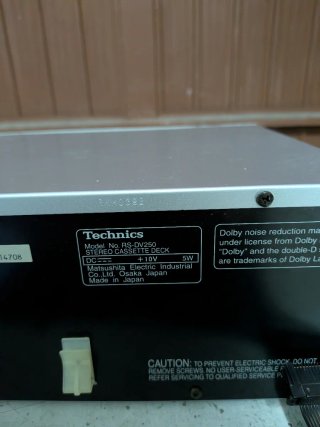 Technics RS-DV240 Stereo Cassette Deck