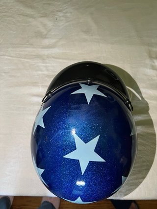 Casco Moto Bandera EEUU Estrellas y Rayas