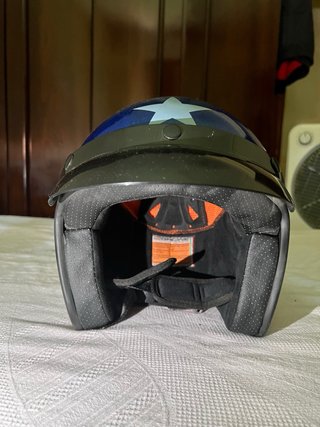 Casco Moto Bandera EEUU Estrellas y Rayas