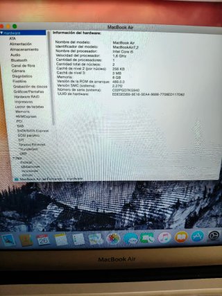 MacBook Air 13 Plata 2015