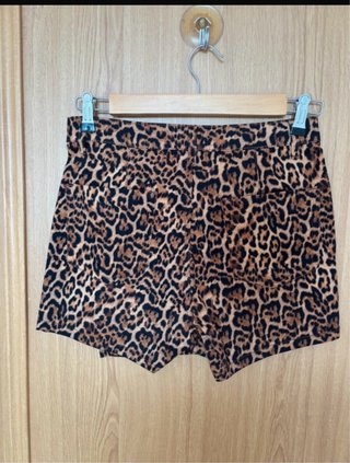 Falda pantalón Zara Animal Print Talla XS