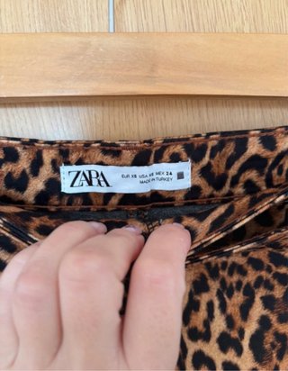 Falda pantalón Zara Animal Print Talla XS
