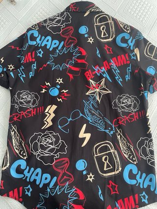 Camisa RL Estampada veraniega shein talla s