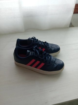 Deportivos Adidas Talla 35 Azul y Rosa