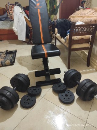 Panca inclinabile + 2 manubri