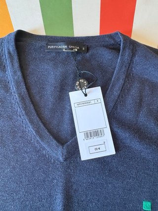 Jersey fino Purificacion Garcia azul Talla S