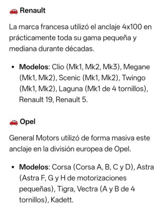 Separadores de Ruedas + Tornillería