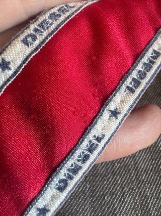 Cintura Diesel rossa lycra con fibbia rotonda