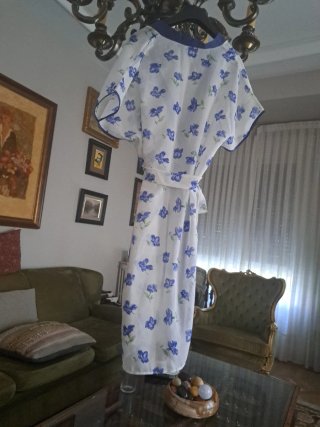 Bata Kimono Estampada Flores