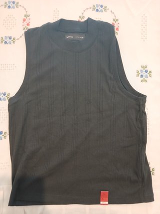 Camiseta sin mangas Lefties negra mujer L