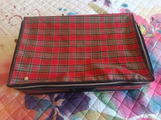 Maleta Vintage Tartán