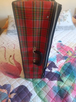 Maleta Vintage Tartán