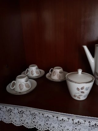 Juego de café Santa Clara, vintage de España. Vigo