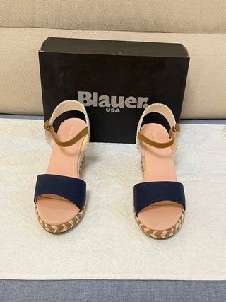 Sandali Blauer Tg 40 Beige/Blu