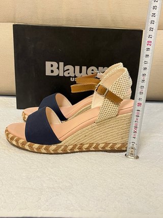 Sandali Blauer Tg 40 Beige/Blu