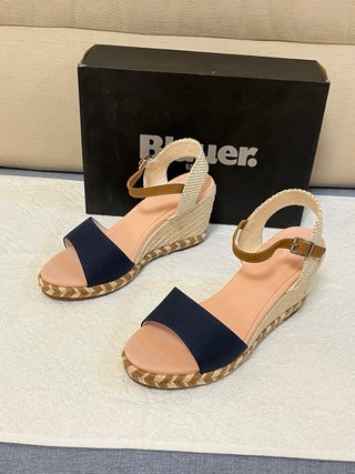 Sandali Blauer Tg 40 Beige/Blu