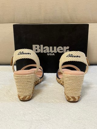 Sandali Blauer Tg 40 Beige/Blu