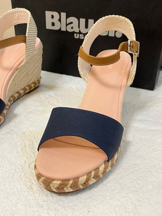 Sandali Blauer Tg 40 Beige/Blu