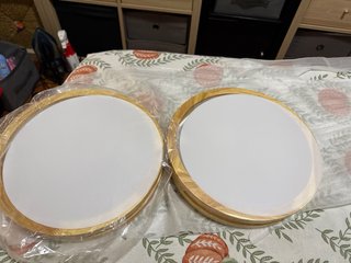 Lámpara de techo madera y LED