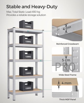 Scaffalature a 5 livelli