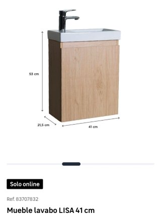 Mueble lavabo LISA 41 cm LEROY MERLIN