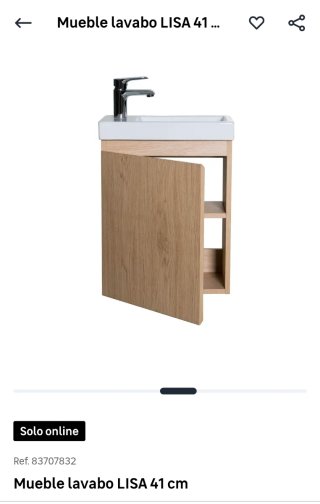 Mueble lavabo LISA 41 cm LEROY MERLIN