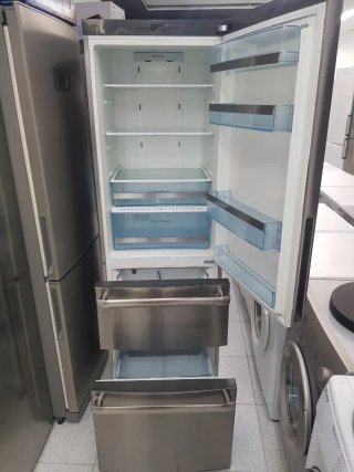 Nevera Acero Inoxidable de 3 puertas