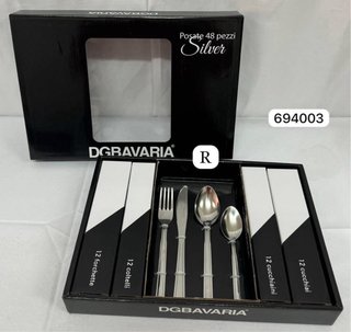 Set Posate DGBAVARIA 48 Pezzi Silver