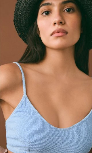 Bikini Mango nuevo Azul T.XS
