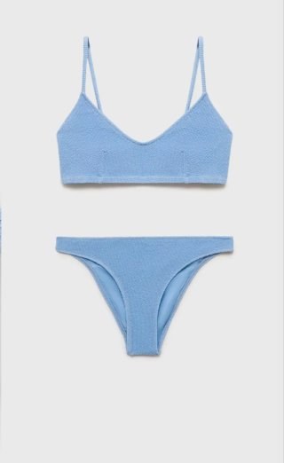 Bikini Mango nuevo Azul T.XS