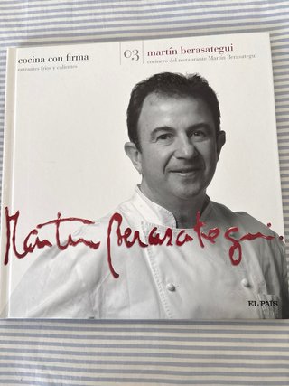 3 libros “Cocina con firma”, F. Adrià, Berasategui