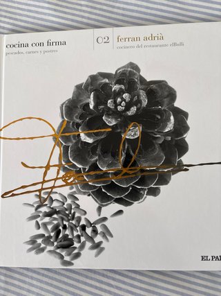 3 libros “Cocina con firma”, F. Adrià, Berasategui