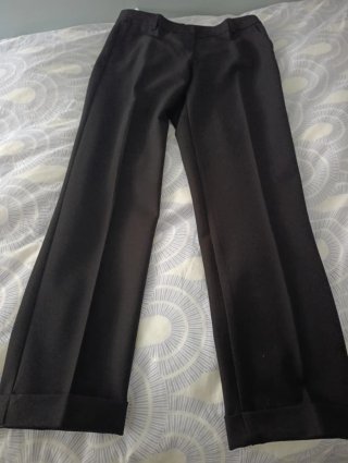 Pantalón vestir negro Benetton Talla 38. Recto.