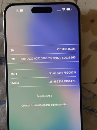 iPhone 15 Pro Max para piezas