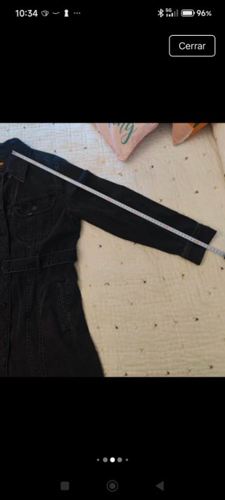 Chaqueta vaquera Lee negra con cinturón