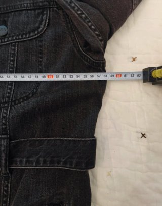 Chaqueta vaquera Lee negra con cinturón